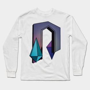 Low Poly Noisy Gateway version B Long Sleeve T-Shirt